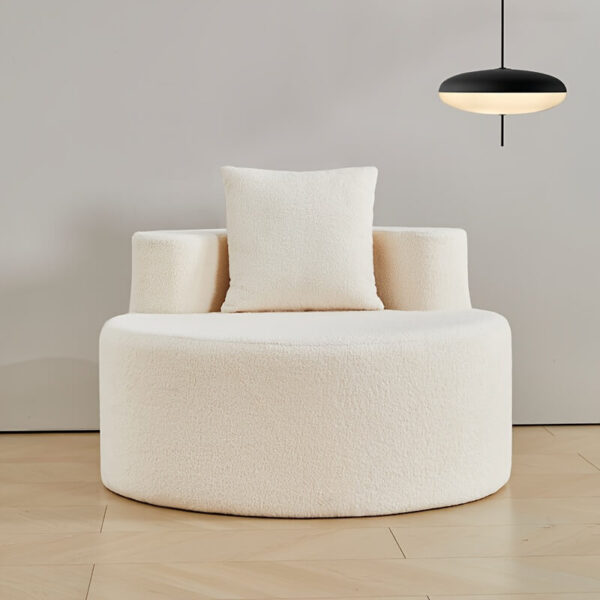 Deep Seat Circle Single Cloud Sofa O-Shape Chair